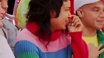 RuPauls Drag Race S18 Rainbow Striped Sweater as seen in RuPaul's Drag Race (S18)