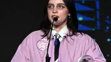 Billie Eilish 2026 MLK Jr Beloved Community Awards Jacket in Billie Eilish humiliate Meghan During Her Speech at the 2026 MLK, Jr. Beloved Community Awards