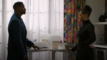 Staud Mott Dress worn by Kat Richardson (Colby Muhammad) as seen in Beyond the Gates (S02E01)