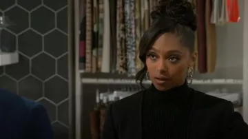 Shashi Lasso Hoop Earrings worn by Kat Richardson (Colby Muhammad) as seen in Beyond the Gates (S02E01)