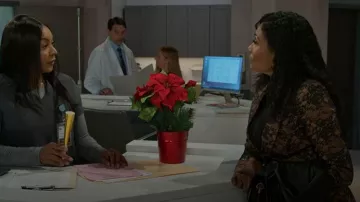 Fashion Nova Always On Time Lace Suit Set worn by Dana "Leslie" Thomas (Trisha Mann-Grant) as seen in Beyond the Gates (S02E02)