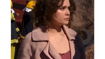 Home and Away 2026 Ally Harris Blush Peacoat worn by (Ally Harris) in Home and Away