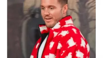 The Traitors S4 Colton Underwood Sheep Print Jacket worn by (Colton Underwood) in The Traitors