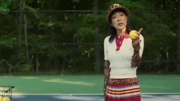 Tory Burch Cotton Pointelle Polo worn by Margaret Cho as seen in Will Trent (S04E01)