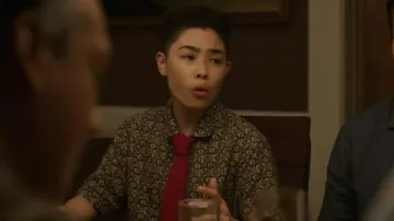 J Crew Short Sleeve Slub Cotton Linen Blend Camp Collar Shirt worn by Nico (Cora Lu Tran) as seen in Will Trent (S04E01)