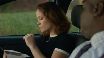 Frame The Ringer Baby Tee worn by Angie Polaski (Erika Christensen) as seen in Will Trent (S04E01)