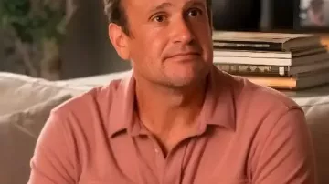 Shrinking S03 Jason Segel Pink Shirt worn by Jimmy (Jason Segel) as seen in Shrinking