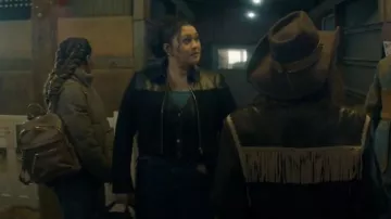 Understated Leather Sonny Jacket worn by Dr. Dana Dang (Aury Krebs) as seen in Brilliant Minds (S02E12)