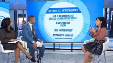 Club Monaco Brocade Mini Skirt worn by Vicky Nguyen as seen in Today on January 20, 2026