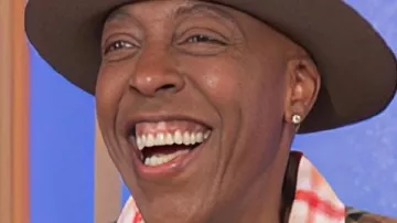 Hollywood Squares S02 Aresenio Hall Patchwork Face Shirt as seen in Hollywood Squares (S02)