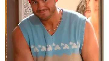 The Traitors S4 Colton Underwood Scenic Sheep Print Sweater Vest