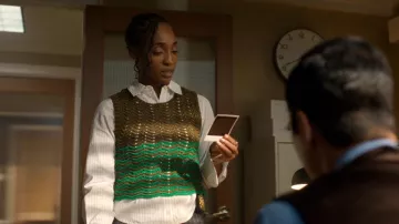 Rachel Comey Bonita Top worn by Faith Mitchell (Iantha Richardson) as seen in Will Trent (S04E03)