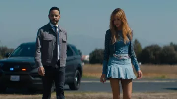 Alice + Olivia Carter Denim Mini Skirt worn by Morgan Gillory (Kaitlin Olson) as seen in High Potential (S02E10)