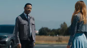 Theory River Jacket worn by Adam Karadec (Daniel Sunjata) as seen in High Potential (S02E10)