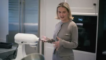 Maebe Retreat Ribbed Knit Pants worn by Molly-Mae Hague as seen in Molly-Mae: Behind It All (S03E05)