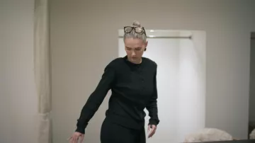 Maebe Retreat Ribbed Knit Top Black worn by Molly-Mae Hague as seen in Molly-Mae: Behind It All (S03E05)