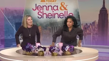 Maje 2-in-1 Mini Dress worn by Sheinelle Jones as seen in Today with Jenna & Sheinelle on January 20, 2026