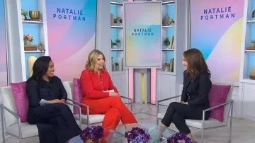 Lafayette 148 NY Basketweave Plissé Recycled Satin Skirt worn by Sheinelle Jones as seen in Today with Jenna & Sheinelle  on January 21, 2026