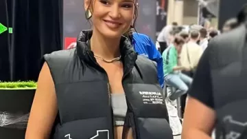 Kristin Juszczyk Super Bowl LIX Black Vest