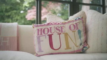 Next Multi Bright House Of Fun! Cut Velvet Rectangular worn by Molly-Mae Hague as seen in Molly-Mae: Behind It All (S03E01)