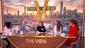 Elie Tahari The Shawna Cashmere Sweater Dress worn by Alyssa Farah Griffin as seen in The View on January 20, 2026