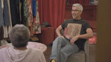 Found Patchwork Shirt worn by Tan France as seen in Queer Eye (S10E01)