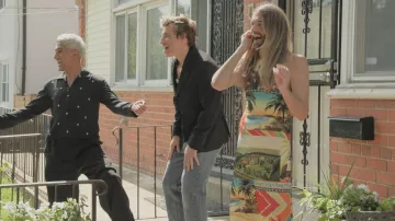 Alice + Olivia Island Dreams Pania Maxi Dress worn by Jonathan Van Ness as seen in Queer Eye (S10E01)