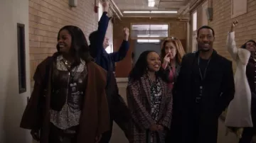 Zara Limited Edition Long Belted Wool Coat worn by Ava Coleman (Janelle James) as seen in Abbott Elementary (S05E11)