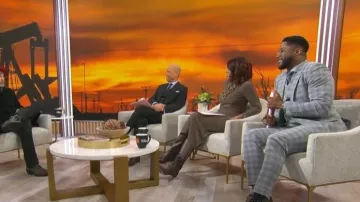 Ralph Lauren Collection Nora Dress worn by Gayle King as seen in CBS Mornings on January 19, 2026