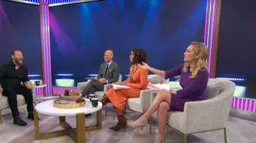 Vestido de manga 3/4 de manga Grace Karin llevado por Kelly O'Grady, visto en CBS Mornings el 20 de enero de 2026