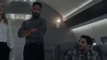 Rag & Bone Crawford Wool & Cashmere Blend Polo Sweater worn by Ryan Hassani (Patrick Sabongui) as seen in The Hunting Party (S02E02)