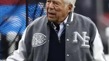 Robert Kraft AFC Divisional Playoff Patriots Varsity Jacket