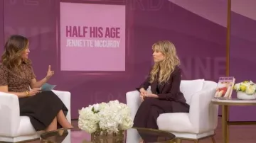 Paul Smith A Suit To Travel In Buttoned-wool Trousers worn by Jennette McCurdy as seen in Good Morning America on January 20, 2026