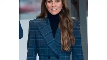 Kate Middleton Escocia visita el abrigo de tartán 2026