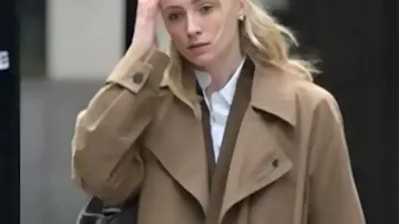 Steal 2026 Sophie Turner Brown Coat worn by Zara (Sophia Turner) in Steal