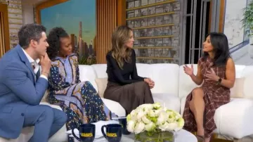 Simkhai Burke Dress worn by Tara Narula as seen in Good Morning America on January 20, 2026