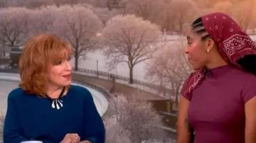 Julietta Maris Silver-tone Onyx, worn by Joy Behar as seen in The View on January 22, 2026