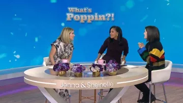 Alice + Olivia Pearson Collared Striped Sweater Jacket worn by Daryn Carpenter as seen in Today with Jenna & Sheinelle  on January 22, 2026