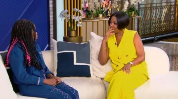 Argent Pleated Trouser worn by Tamron Hall as seen in Tamron Hall Show on January 21, 2026