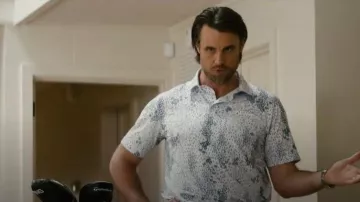 Puma Youth CLOUDSPUN Garden Shirt Polo Short Sleeve Golf Apparel worn by Landon Vanderthal(Chris Witaske) as seen in Free Bert (S01E04)