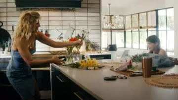 Steve Madden Giselle Denim Scoop Neck Sleeveless Dress worn by LeeAnn Kreischer (Arden Myrin) as seen in Free Bert (S01E04)