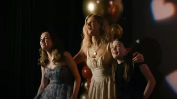 Reformation Balia Linen Dress Yellow worn by LeeAnn Kreischer (Arden Myrin) as seen in Free Bert (S01E06)