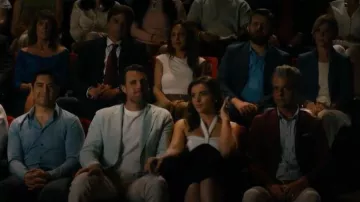 Zara Stretch Bow Midi Dress worn by Chanel (Mandell Maughan) as seen in Free Bert (S01E06)