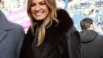Erin Andrews NFC Championship Game Coat