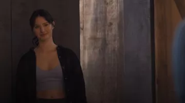 Offline By Aerie Seamless Rib Sports Bra worn by Adriana Russo (Madelyn Keys) as seen in Finding Her Edge (S01E01)