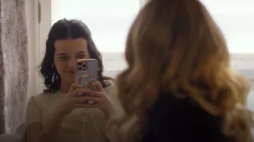 GAP Ribbed Pointelle Crewneck T-Shirt worn by Maria Russo (Alice Malakhov) as seen in Finding Her Edge (S01E01)