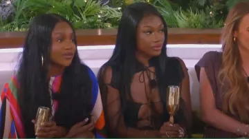 Emilio Pucci Silk Ride Print Blouse worn by Whitney Adebayo as seen in Love Island: All Stars (S03E08)