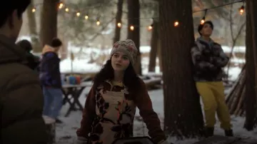 Free People Hit The Slopes Salopette worn by Maria Russo (Alice Malakhov) as seen in Finding Her Edge (S01E02)