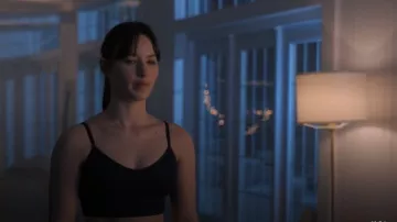Offline By Aerie Seamless Rib Sports Bra worn by Adriana Russo (Madelyn Keys) as seen in Finding Her Edge (S01E04)