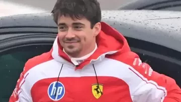 Charles Leclerc Scuderia Ferrari-26 Jacket worn by Charles Leclerc in Ferrari drivers Lewis Hamilton and Charles Leclerc discuss the 2026 Formula One season ????️